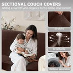 Arfntevss Sectional Couch Covers L Shape Couch Cushion Covers Slipcovers Fitted - Image 2