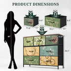 7-Drawer Dresser for Bedroom, Anti-Tip Wide Storage Organizer Fabric Chest of - Image 3
