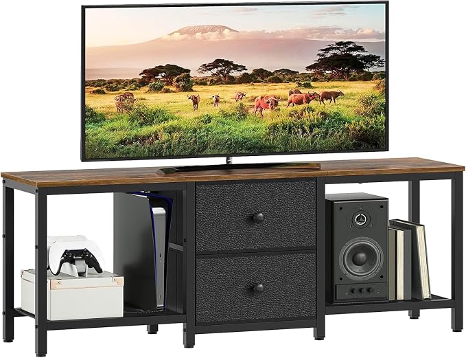 YATINEY TV Stand for TVs up to 55", Entertainment Center by Yatiney