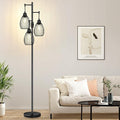 Dimmable Floor Lamp, 3x800LM LED Bulbs Included, Farmhouse Industrial Floor by Nintiue
