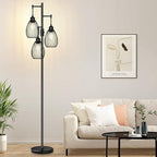 Dimmable Floor Lamp, 3x800LM LED Bulbs Included, Farmhouse Industrial Floor by Nintiue