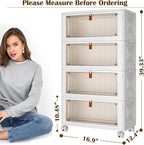 YFXCVSL 4 Tier Plastic Storage Bins - Image 4