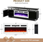 70" TV Stand for Living Room, Modern Entertainment Center & Media Console - Image 3