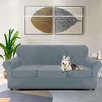 ZNSAYOTX Luxury Velvet Couch Cover 4 Piece Stretch Sofa Covers - Image 2