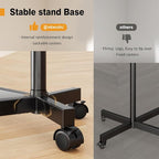 Hemudu Mobile TV Stand for 23-60 Inch LCD LED Flat/Curved Screen TVs, TV Cart - Image 5