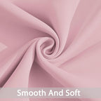 Yakamok Pink Room Darkening Curtains 84 inch Sliding Door Drapes | 1 Extra-wide - Image 5
