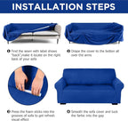 Peryiter 2 Pcs Sofa Covers Couch and Loveseat Covers Set Stretch Sofa Slipcover - Image 3