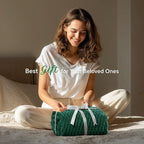 BEDELITE Dark Green Throw Blanket - Image 2