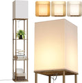 SUNMORY Floor Lamp with Shelves, Modern Square Shelf Lamps, Display Shelf by SUNMORY