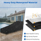 SunPatio Waterproof Outdoor Chaise Lounge Cover, 2 Pack Patio Lounge Chair - Image 4