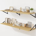 Fun Memories Floating Shelves for Wall, 12 Inch Deep Floating Shelves Set of 2 by FunMemories