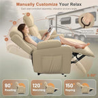 Home Theater Seating Loveseat Recliner Sofa, Wall-Hugger Reclining Couch - Image 7