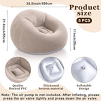 Realspring Inflatable Bean Bag Chairs Outdoor Blow up Camping Chairs Inflatable - Image 2