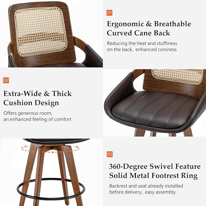 Bar Height Bar Stools Set of 2 - Image 3