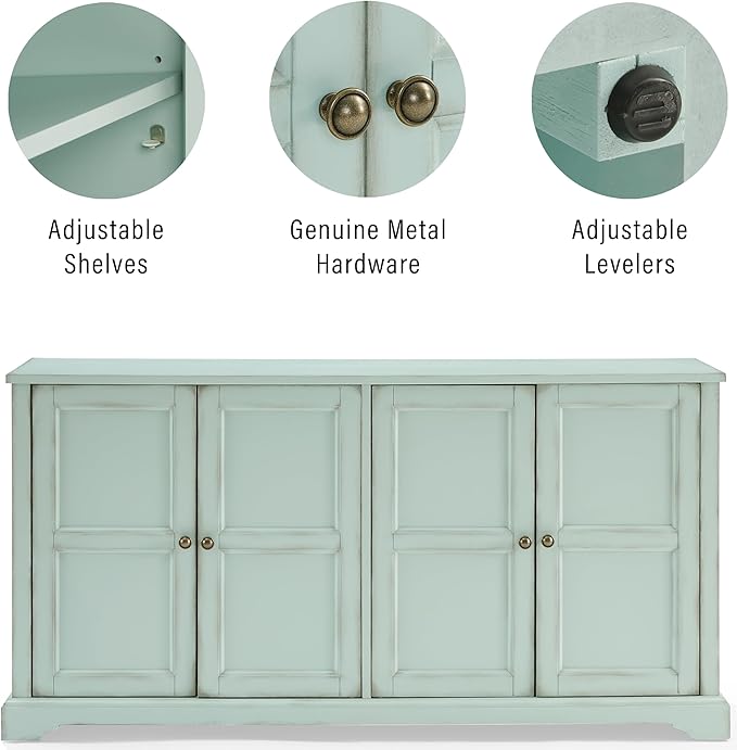 Crosley Furniture Holbrook Traditional Sideboard Buffet Cabinet, Kitchen Storage - Image 5