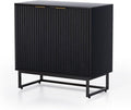 EYYTHUNG Fluted Cabinet with Storage, Sideboard Buffet Cabinet with Adjustable by EYYTHUNG