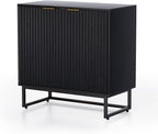 EYYTHUNG Fluted Cabinet with Storage, Sideboard Buffet Cabinet with Adjustable by EYYTHUNG