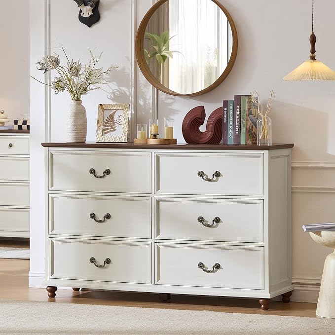 Joaxswe Farmhouse 6 Drawers Dresser - Image 4