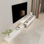 Retractable TV Shelf, Solid Wood Minimalist TV Stand, Mid-Century TV Console - Image 2