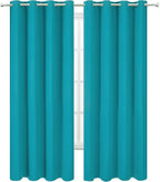 Blackout Curtains 66 x 95 inch/Teal Curtains Set of 2 Panels/Thermal Insulated - Image 2