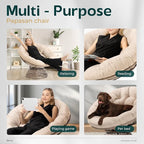 Bme 40" Ergonomic Wicker Papasan Chair - Image 7