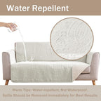 Soft Quilted Couch Cover with Pockets - Image 3