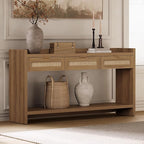 SICOTAS 60" Rattan Console Table - Image 8