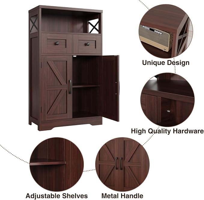 Befrases Dark Brown Storage Cabinet - Image 7