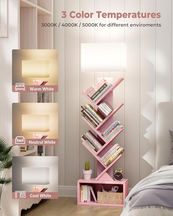 Evermagin 6 Tier Tree Bookshelf - Image 4