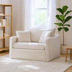 Oversized Armchair, 43.9" W Chenille Single Sofa Modern Upholstered Deep Seat by Aortzio