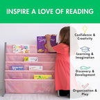 Humble Crew Kids Bookshelf, 4-Tier Front-Facing Book Display Organizer - Image 5