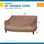 DUCKCOVERS Ultimate Waterproof Patio Loveseat Cover, Durable Outdoor Sofa Cover - Image 3