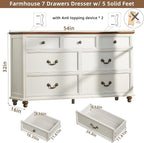 Joaxswe Farmhouse 54" 7 Drawers Dresser - Image 2