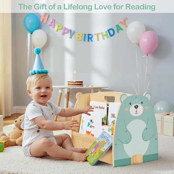 Toddler Bookshelf Double-Sided - Image 7