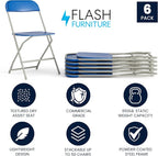 Flash Furniture Hercules Series Plastic Folding Chair - Image 3