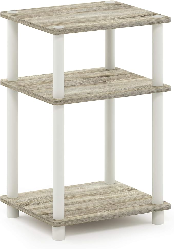 Furinno JUST Side Table, 3-Tier End Table, Open Shelves Night Stand, Bedside - Image 6