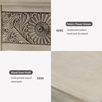 HOMPUS Fully Assembled Farmhouse Nightstand - Image 4