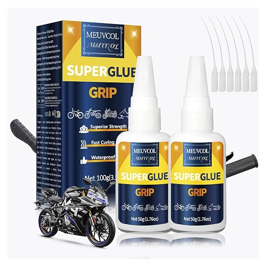 Grip Glue 100g, Instant Handlebar Grip Glue by Meuvcol