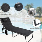 Oversized Padded Outdoor Folding Lounge Chair - Image 4