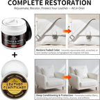 Leather Recoloring Balm with 100ml Mink Oil, Car Seats, Dye & Restorer - Image 2