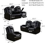 Leather Power Recliner Sofa Set - Image 2