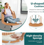 OLIXIS Criss Cross Legged Chairs Armless No Wheels Wide Seat Height Adjustable - Image 4