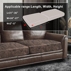 ANARACHON Leather Look Couch Cushion Covers Sofa Seat Slipcovers Sets Couches - Image 3