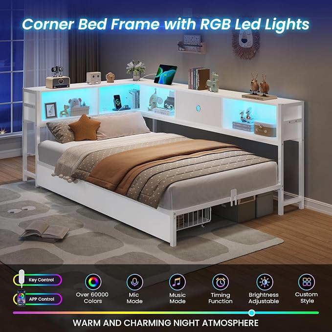 DICTAC Twin Corner Bed Frame - Image 4