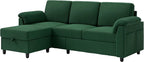 Vongrasig Convertible Sectional Couch, 3 Seat L Shaped Sofa - Image 8