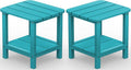 SERWALL Double Adirondack Side Table End Table Set of 2- Tiffany by SERWALL