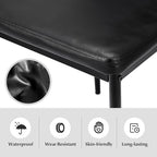 NAFORT Dining Table Set for 4, 48.5" Rectangle Tempered Glass Kitchen Room Table - Image 8