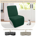 Arfntevss Sectional Recliner Couch Covers Velvet Corner Sectional Sofa Cover - Image 3