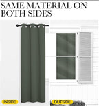NICETOWN Dark Mallard Blackout Curtain Panel Grommet - Image 6