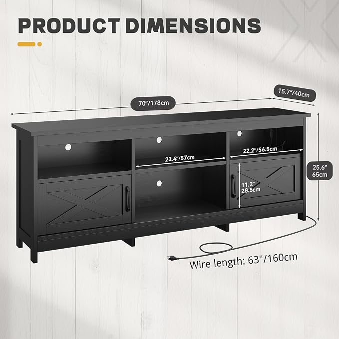 YITAHOME TV Stand for 80/75/70 Inch TVs - Image 2